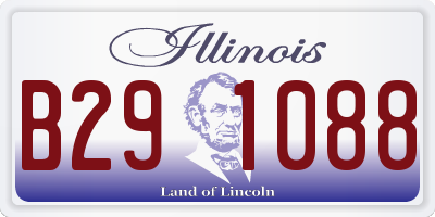 IL license plate B291088