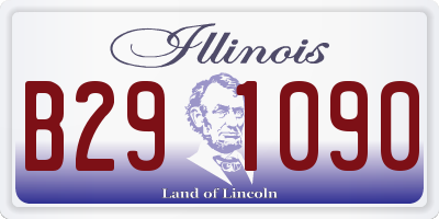 IL license plate B291090