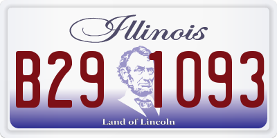 IL license plate B291093