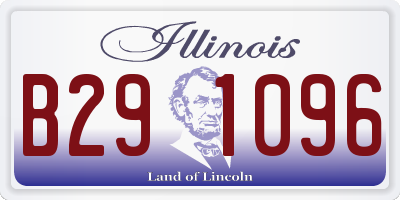 IL license plate B291096