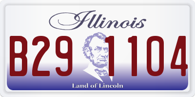 IL license plate B291104