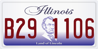 IL license plate B291106