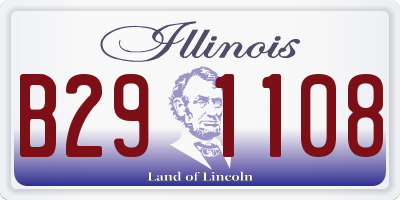 IL license plate B291108