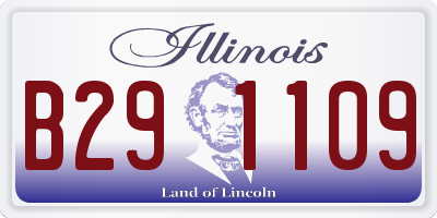 IL license plate B291109