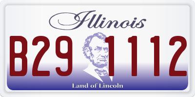IL license plate B291112