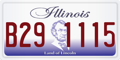 IL license plate B291115