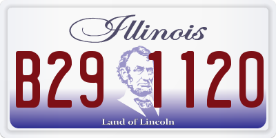 IL license plate B291120