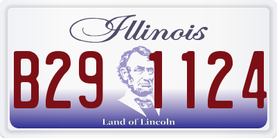 IL license plate B291124