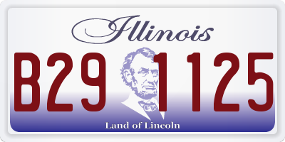 IL license plate B291125