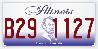 IL license plate B291127