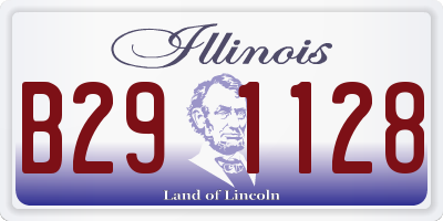 IL license plate B291128