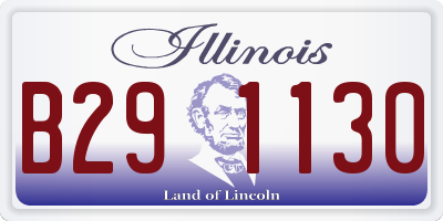 IL license plate B291130