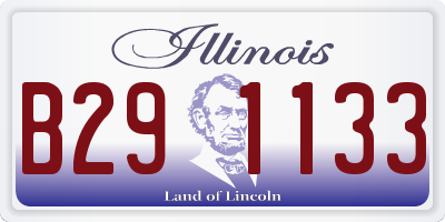 IL license plate B291133