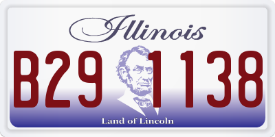 IL license plate B291138