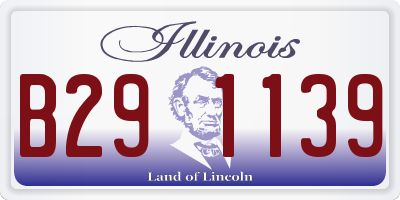 IL license plate B291139