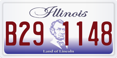 IL license plate B291148