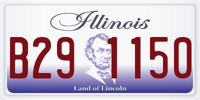 IL license plate B291150