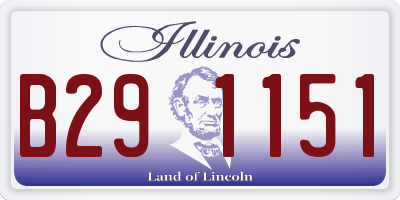 IL license plate B291151