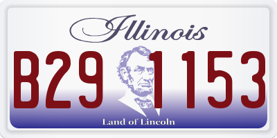 IL license plate B291153