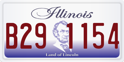 IL license plate B291154