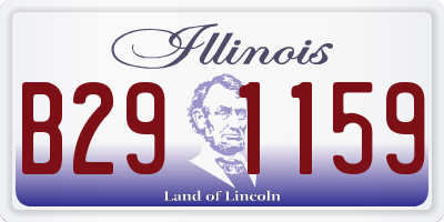 IL license plate B291159
