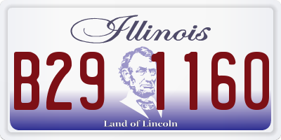 IL license plate B291160