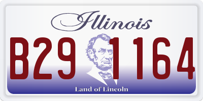 IL license plate B291164