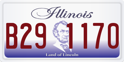 IL license plate B291170