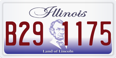 IL license plate B291175