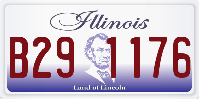 IL license plate B291176