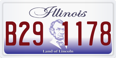 IL license plate B291178