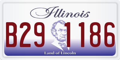 IL license plate B291186