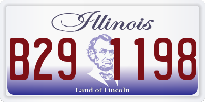 IL license plate B291198