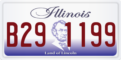IL license plate B291199