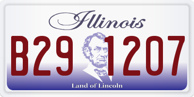 IL license plate B291207