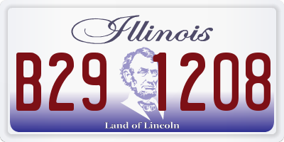IL license plate B291208