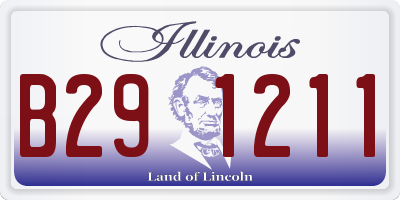 IL license plate B291211
