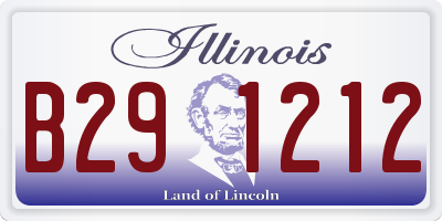 IL license plate B291212