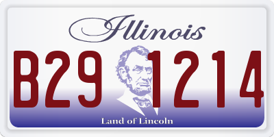 IL license plate B291214