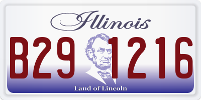 IL license plate B291216