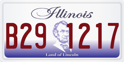 IL license plate B291217