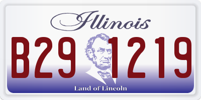 IL license plate B291219