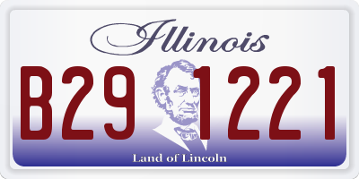 IL license plate B291221