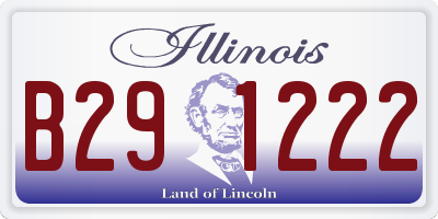 IL license plate B291222