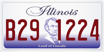 IL license plate B291224