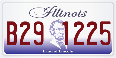 IL license plate B291225