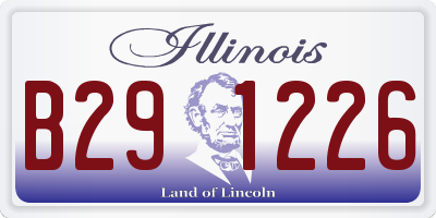 IL license plate B291226