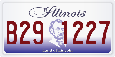 IL license plate B291227