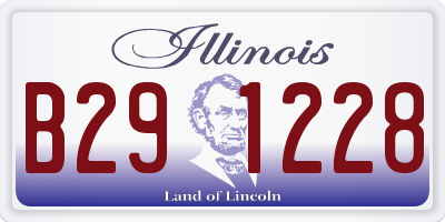 IL license plate B291228