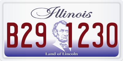 IL license plate B291230